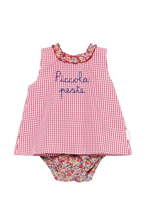 Set Abbie scamiciato e copri pannolino con ricamo Piccola peste SAINT BARTH KIDS | ABB000203255L